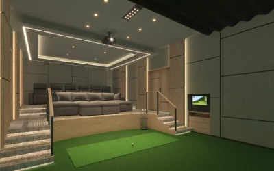 How to Design a Custom Golf Simulator Home Theater